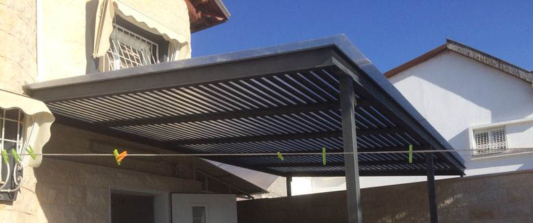 פרגולת הצללה קלאסית מסגרת הקפית דקורטיבית - צבע 1220